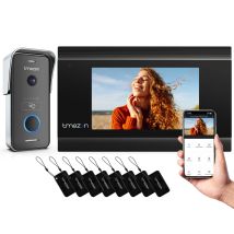 Videocitofono Smart Home Tuya WiFi 1080P a 2 Fili con Monitor Touch da 7'' e Telecamera di Sicurezza