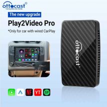 OTTOCAST Play2Video Pro Wireless Android Auto CarPlay Adattatore USB Video multimediale per Youtube Accessori auto per VW Benz Audi
