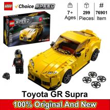 LEGO 76901Speed ​​Champions Toyota GR Supra Kolekcjonerski zestaw do budowania samochodu sportowego z minifigurką kierowcy wyścigowego
