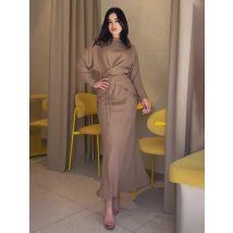 Muslimischen Zwei Stück Set Frauen Lace Up Top Rock Anzug Dubai Weibliche Arabisch Casual Solide Outfits Islam Marokko Ramadan Röcke Ensemble