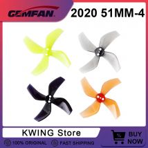 12 Paar Gemfan D51 2020 Propeller 4-Blatt-PC-Propeller mit 1,5 mm Befestigungsloch für RC FPV Racing Freestyle Cinewhoop Tinywhoop