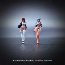 WT Minifactory Diorama Figuren im Maßstab 1:64, Modell, Party-Mädchen-Kollektion, Miniatur, handbemalt