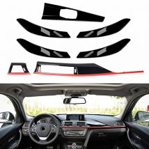 7 Teil/satz Tür Pull Griff Abdeckung Trim Air Vent Zentrale Steuerung Panel für BMW F30 F31 F34 F36