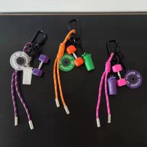 Dopamine Fitness Series Pendant D-shaped Buckle Detachable Barbell Plates Key Chain Creative Barbell Plates