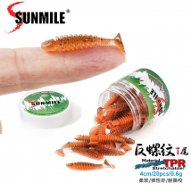 Sunmile Fishing Soft Bait Wurm künstliche Köder 4cm/0,6g 20 stücke Rock Fishing Wobbler Leurre Souple Köder Barsch Forelle Bass Köder