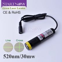 Grüner Positionierer 520nm 30mW Laser Grüner Linien-Lokalisator Zeigerlaser-Kreuzmodul zur Ausrichtung für Stoffschneidemaschinen in der Industrie