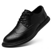Hochwertige Herren-Schuhe aus echtem Leder, rutschfeste Wanderschuhe, Oxford-Schuhe, bequem, für den ganzen Tag, Wanderschuh-Trainer