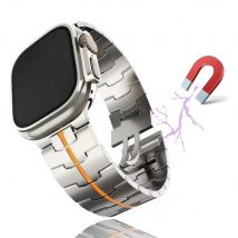 Magnetisches Edelstahlarmband für Apple Watch Band 45 mm 44 mm 49 mm 42 mm 46 mm Metallarmband iWatch Serie 10 9 8 7 6 4 3 5 se Ultra 2