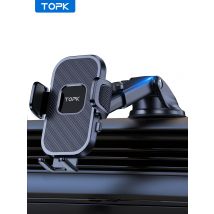 TOPK D38-X Autotelefonhalterung, verstellbare Autotelefonhalterung 360° °   Rotation Strong Sticky Gel Pad für Auto-Armaturenbrett/Windschutzscheibe