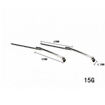 1/6 Wischer Dreidimensionale Meta Scheibenwischer Schwarz Silber für AXIAL SCX6 Wrangler JEEP RC Auto Upgrade Zubehör Teile