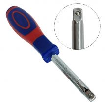 Vendita calda 1/4 pollici asta quadrata con foro di coda 6.3mm doppio scopo Afterburner presa cacciavite presa chiave a cricchetto strumenti per auto