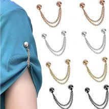 4 Stück magnetische Kleidungsclips, multifunktionale magnetische Festigkeitsknöpfe, Clips, stiftlose Broschenclips für Damen, Kleidung, Strickjacken