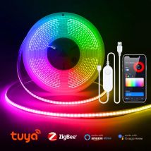 ZigBee LED Streifen Smart Tuya COB Lichter USB 5V Dimmbare FOB Band wifi Controller Schlafzimmer Küche Schrank TV zimmer Dekor Alexa Lampe