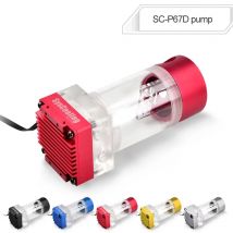 Syscooling P67D Pumpe DC 12V Wasserkühlungspumpe mit Reservoir PWM unterstützt 65mm Wassertank für