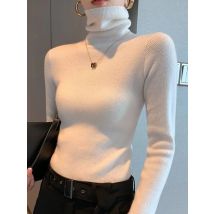 2026 Damen-Pullover Herbst Winter Langarm Rollkragen-Pullover Warme Unterziehpullover Koreanische Mode Strickwaren Weiche Jumper