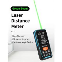 Aicevoos Rechargeable Green Beam Digital Laser Rangefinder,Laser Distance Meter,Laser Tape Measure Range Finder Green Light