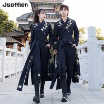 Orientalische Frau Chinesische Traditionelle Hanfu-Kleidung Japanisches Samurai-Cosplay-Kostüm Antikes Tang-Anzug Schwertkämpfer-Gewand Roben Kimono