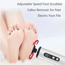 Levigatrice elettrica per piedi 2 in 1, levigatrice per pedicure, rimozione calli dei piedi, rimozione della pelle secca, gambe e unghie per pedicure