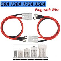 350A Anderso Steckverbinder mit M8 M6 Anschlussleitung 600V 4-50 Quadrat 175A120A 50A männlich weiblich wiederaufladbarer Batterieanschluss