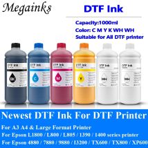 1000ML * 6PCS DTF TINTE 2 Weiß Für DTF Tinte Film Transfer Tinte Für DTF Direkt Transfer Film für DTF Druck PET Film Druck L1800
