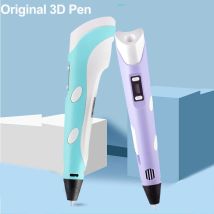 Penna 3D Penna da disegno fai-da-te con schermo LCD compatibile PLA Filamento ABS Giocattoli Paiting sicuro per bambini Regali di compleanno di Natale per bambini