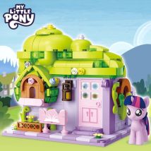My Little Pony Bausteine Street View Twilight Sparkle Pinkie Pie Spleißen Modell Ornament Puzzle Spielzeug Sammlung Geschenk