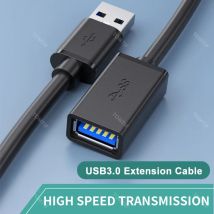 3.0 USB-Verlängerungskabel 5 m 3 m für PC Laptop SSD TV Drucker USB 3.0 Verlängerungskabel Stecker auf Buchse 2 m 1 m 0,5 m kurzes Datenkabel