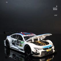 1:24 BMW M4 DTM M6 BMW CSL Rennwagen Free Wheeling High Light Sport Rennwagen Modell Spielzeug Miniaturreplik aus Druckguss-Metalllegierung