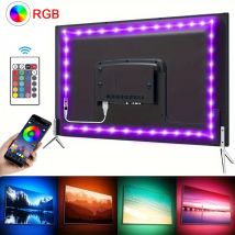LED-Streifenlichter, Bluetooth-Steuerung, RGB-LED-Leuchten für TV, USB, 5 V, LED-Band für TV-Hintergrundbeleuchtung, Raum-Party-Dekoration