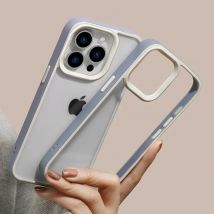 Luxuriöse transparente Candy-Rahmen-Hülle für Apple iPhone 15 14 13 12 11 Pro Max, stoßfeste Stoßstange, klare Rückseite, Telefonzubehör