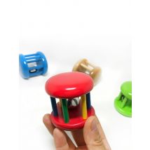 Colorful Baby Rattle Toys Kids Wooden Ring Bell Toy Children Intellectual Developmental Educational Handbell Shaker Gifts M0