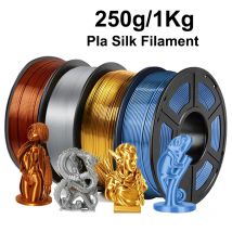 250g 1Kg Silk Copper 3D Printer Filament PLA 1.75mm Silk Gold PLA 3D Printing Material Shiny silk Silver blue pla 0.25Kg