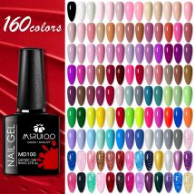 MSRUIOO 160 Farben Gel-Nagellack, 8 ml, Nagelzubehör, Lack für Nägel, ganzjährig, semi-permanent, Soak Off UV/LED-Gel-Maniküre