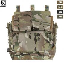 KRYDEX Tactical Panel zaino Zip-On Bag per CPC npc AVS JPC 2.0 Plate Carrier Vest Airsoft Combat Hunting accessori Bag