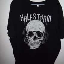Halestorm Rock Black T-shirt 2XLG 100% Cotton double-sided