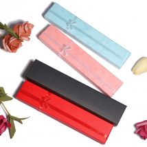 12PCS Elegante Bowknot Schmuck Box Ohrring Schmuck Halskette Lagerung Box Papier Organizer Lagerung Bronzing Schmuck Display Geschenk