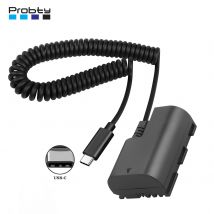 ACK-E6 DR-E6 Adattatore USB-C LP-E6 LP-E6N Batteria fittizia per Canon EOS R5 R6 R7,80D 70D 60D 90D,5D Mark II III IV,6D 7D