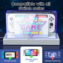 Klare Schutzhülle Staub Display Box Abdeckung für Nintendo Switch/OLED Host Shell Leuchtende Hülse Basis NS Spiele Zubehör