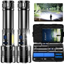 Hohe Helligkeit XHP70 Leistungsstarke Led Taschenlampe Power Bank Taschenlampe Licht USB Aufladbare Camping Taktische Taschenlampe mit COB Lampe