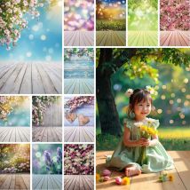 MOON.QG Frühling Garten Foto Hintergrund Verzauberter Wald Blumen Blumen Hintergrund Geburtstag Produkt Fotografie Home Studio Requisiten