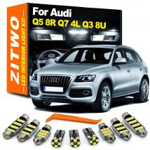 ZITWO Canbus LED Interni Cupola Luce di Lettura Tronco Lampada Kit Per Audi Q3 8U Q5 8R SQ5 Q7 4L 2008 2010 2011 2012 2013 2014 2015