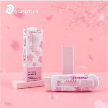 Gomma da matita retrattile scorrevole Staedtler da 1 pezzo con custodia in plastica Sakura Candy Colors Minimal Crumbling, comoda da tenere