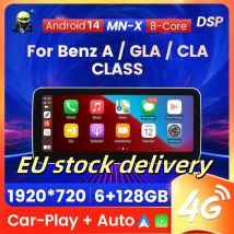 Reproductor Multimedia de Radio para coche NaviFly para Mercedes Benz Clase A W176 GLA CLA X156 C117 NTG 4,5 5,0 inalámbrico CarPlay Android Auto