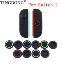 2 Stück ThumbSticks Griffe Kappen für Switch 2 JoyCon Silikon Joystick Caps Thumb Stick Cover Zubehörteile