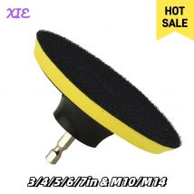 Podkładka szlifierska z adapterem wiertarskim M10/M14 3/4/5/6/7 cali do polerowania czyszczenia metalu szlifierki ceramiczne szlifierki polerowanie część elektronarzędzi