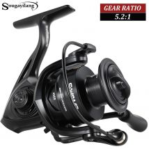 Sougayilang Professional Fishing Reel  5.2:1 Gear Ratio Aluminum Spool Spinning Reel 10KG Drag Freshwater Saltwater Fishing Gear