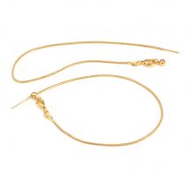 Full Length 21~23CM 18K Gold Color Copper with Spring Clasps Lobster Clasps Position Beads Chains Finished Bracelets Chains