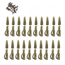 20 SET Blei Clips & Schwanz Gummis Kegel Karpfen Angelgerät Kit Zubehör für Karpfen Angeln Rig Ausrüstung Tackle