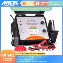 ANCEL L8000 Auto Fumo Perdite Macchina di Pressione Regolabile Dual Mode Pompa di Aria Incorporata EVAP Tubo Analizzatore di Perdite di Olio Tester