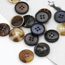 Hengc 15/20mm Retro Männer Anzug Horn Harz Knöpfe für Kleidung Mode Uniform Blazer hochwertige handgemachte Dekorationen zum Nähen